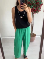 Bennetton Yeşili  Pantalon
