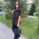Kolu Paraşüt Detaylı Yarım Kollu Ceket
