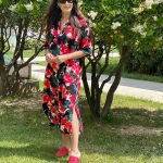 Truvakar Kollu Kırmızı Elbise