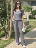 Taşlı Füme Takım - Görsel 2
