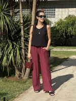 Modal Bordo Pantalon - Görsel 3