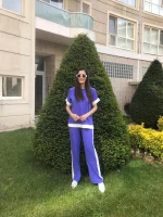 Mor Şerit Detaylı Takım