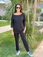 Siyah Modal Pantolon - Görsel 4