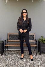 Siyah Pul Detaylı Takım - Görsel 2