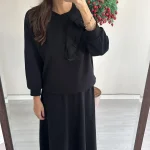 Siyah Uzun Etekli Takım