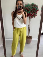 Yağ Yeşili Pantalon